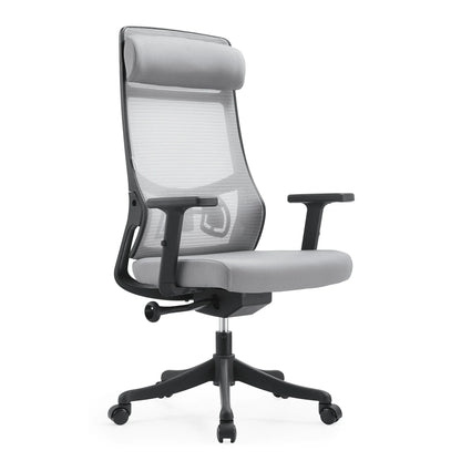 Dale Adjustable Upholstered Office Chair with Mesh Back - Elax Furniture