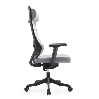 Dale Adjustable Upholstered Office Chair with Mesh Back - Elax Furniture