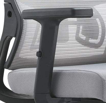 Dale Adjustable Upholstered Office Chair with Mesh Back - Elax Furniture