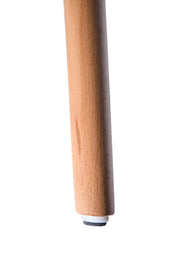 Dover 31"/47" Round Bistro Dining Table With Glass/MDF Tabletop and Beech Wood Eiffel Base MDF 47 inches Black Dining Table Leisuremod