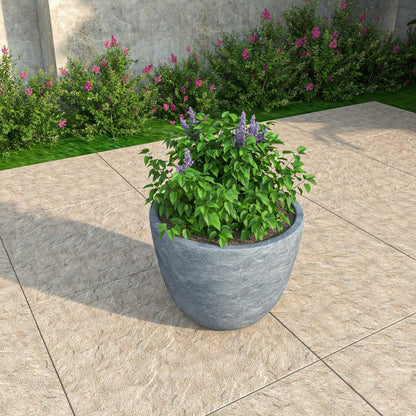 Dahlia Modern Fiberstone and MgO Clay Planter Pot for Indoor and Outdoor - Elax Furniture