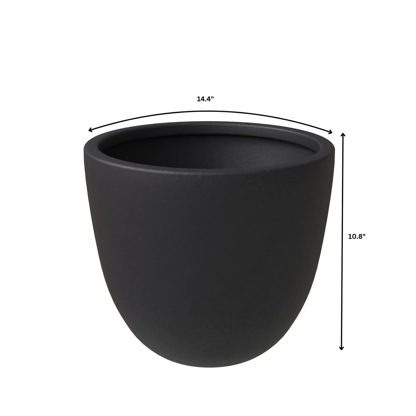 Dahlia Modern Fiberstone and MgO Clay Planter Pot for Indoor and Outdoor - Elax Furniture