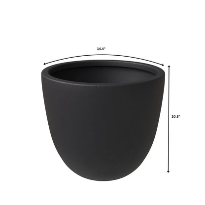 Dahlia Modern Fiberstone and MgO Clay Planter Pot for Indoor and Outdoor - Elax Furniture