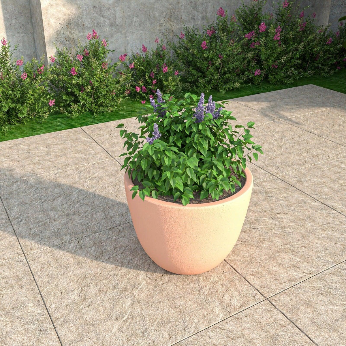 Dahlia Modern Fiberstone and MgO Clay Planter Pot for Indoor and Outdoor - Elax Furniture