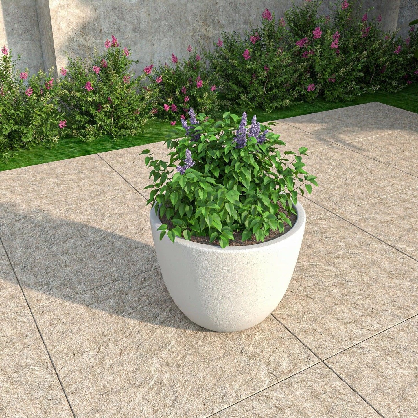 Dahlia Modern Fiberstone and MgO Clay Planter Pot for Indoor and Outdoor - Elax Furniture