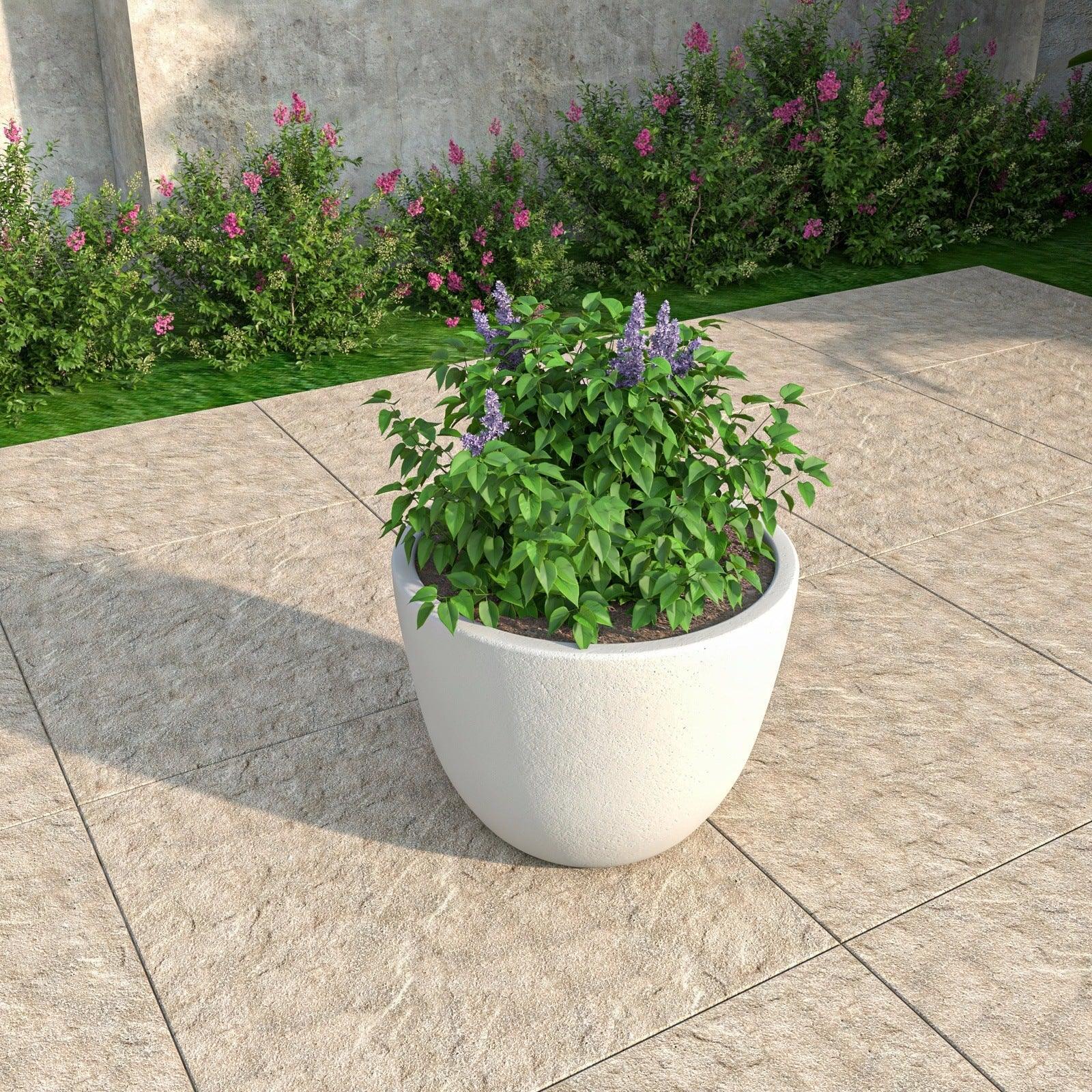 Dahlia Modern Fiberstone and MgO Clay Planter Pot for Indoor and Outdoor - Elax Furniture