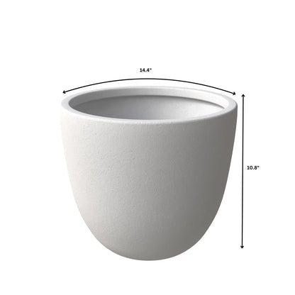 Dahlia Modern Fiberstone and MgO Clay Planter Pot for Indoor and Outdoor - Elax Furniture
