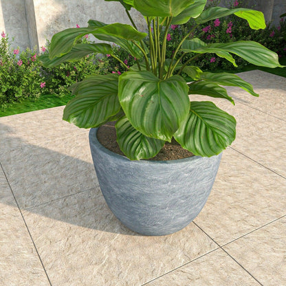 Dahlia Modern Fiberstone and MgO Clay Planter Pot for Indoor and Outdoor - Elax Furniture