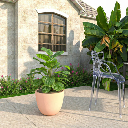 Dahlia Modern Fiberstone and MgO Clay Planter Pot for Indoor and Outdoor - Elax Furniture