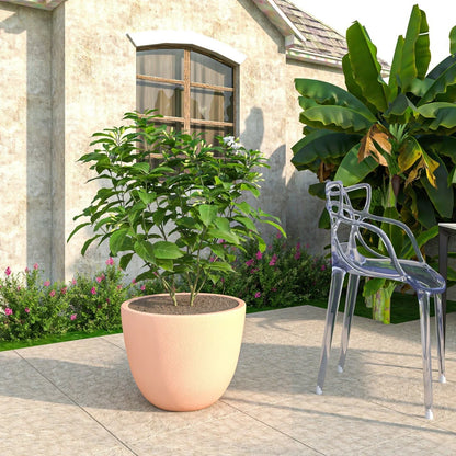 Dahlia Modern Fiberstone and MgO Clay Planter Pot for Indoor and Outdoor - Elax Furniture