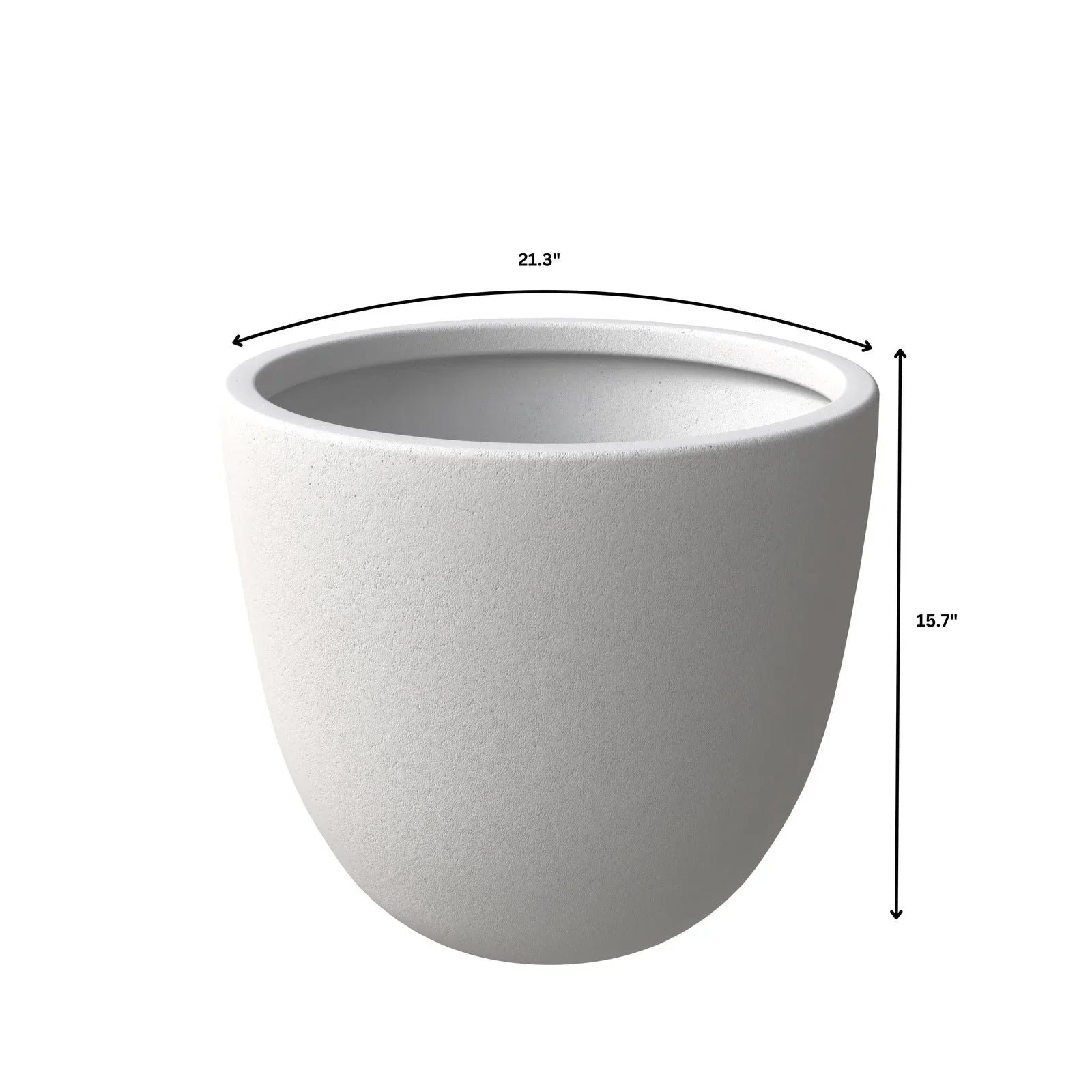 Dahlia Modern Fiberstone and MgO Clay Planter Pot for Indoor and Outdoor - Elax Furniture