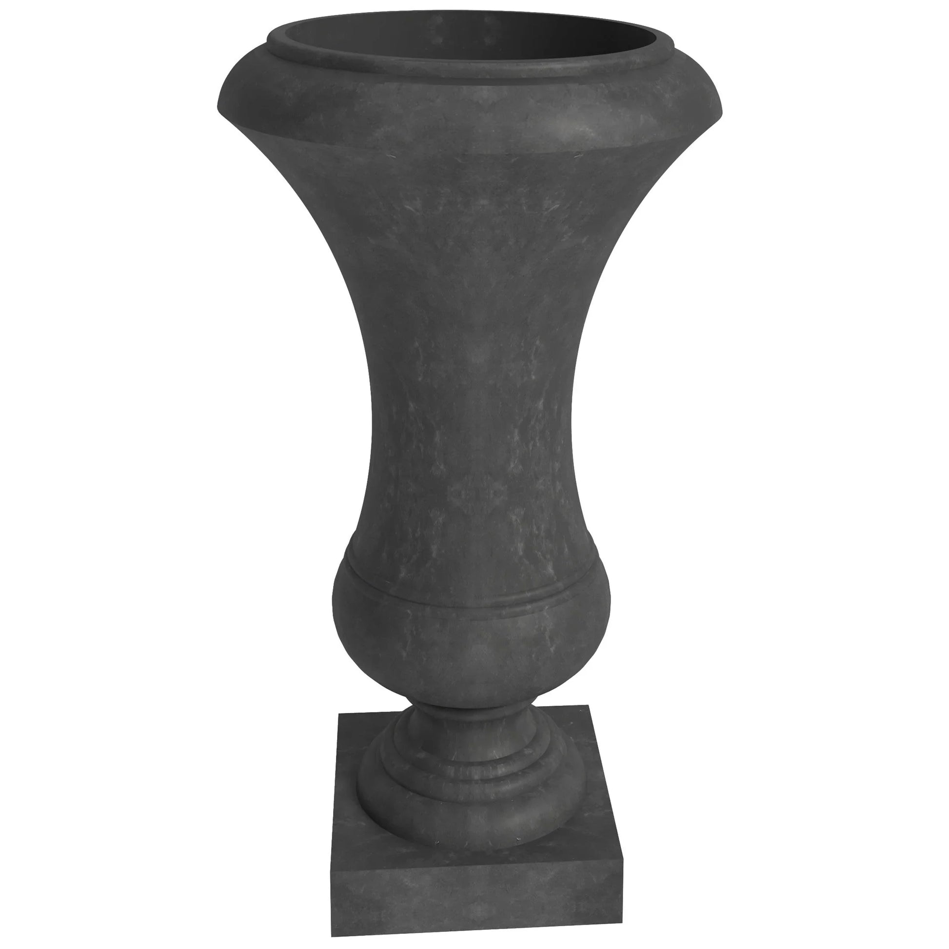 Daisy Fiberstone and Clay Urn Planter with Drainage Holes for Indoor and Outdoor - Elax Furniture