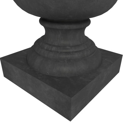 Daisy Fiberstone and Clay Urn Planter with Drainage Holes for Indoor and Outdoor - Elax Furniture