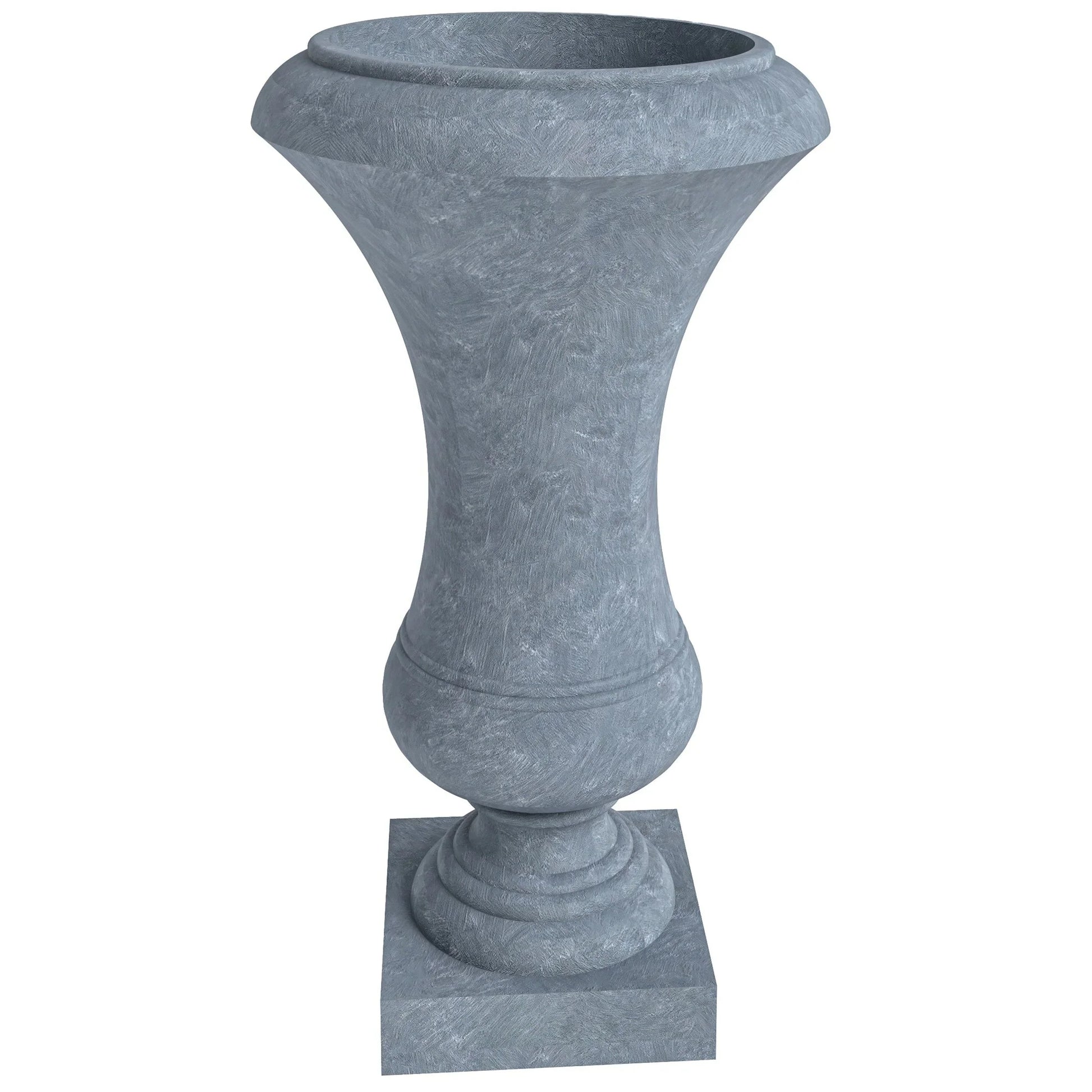 Daisy Fiberstone and Clay Urn Planter with Drainage Holes for Indoor and Outdoor - Elax Furniture