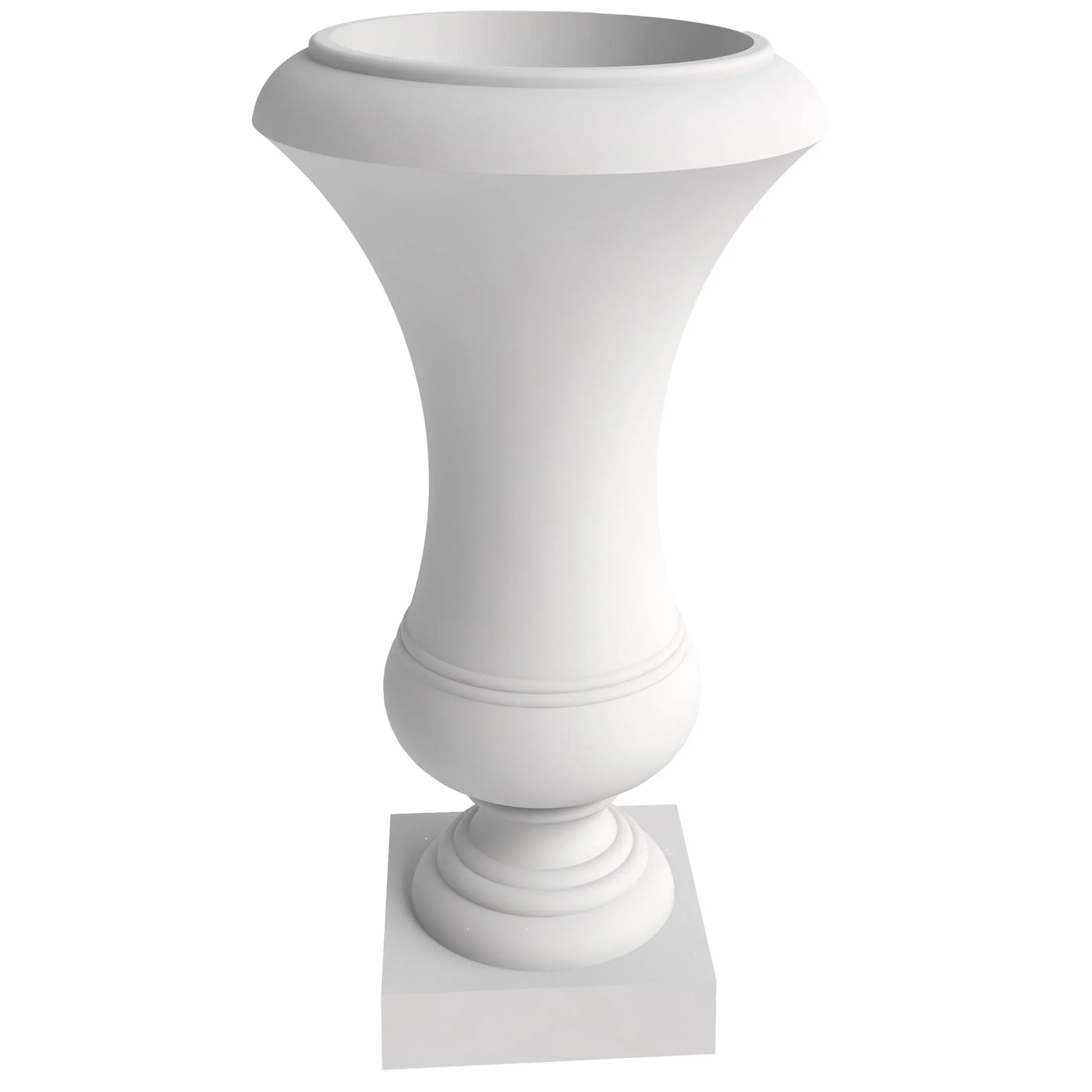 Daisy Fiberstone and Clay Urn Planter with Drainage Holes for Indoor and Outdoor - Elax Furniture