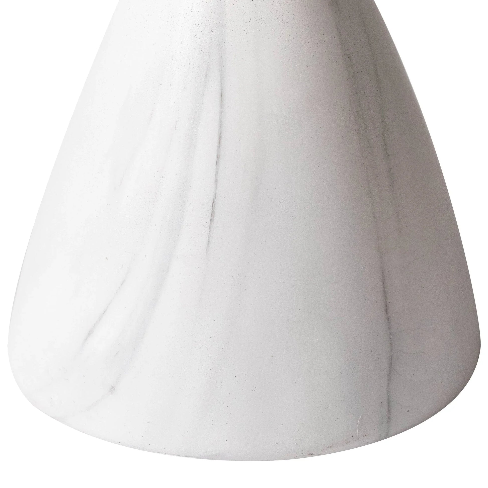 Dune Side Table Fiberstone Round Accent Table and Hourglass Pedestal Base - Elax Furniture