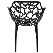 Devon 3-Piece Patio Dining Set: Aluminum Table with Glass Top & 2 Flower Arm Chairs - Elax Furniture