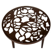 Devon 3-Piece Patio Dining Set: Aluminum Table with Glass Top & 2 Flower Arm Chairs - Elax Furniture