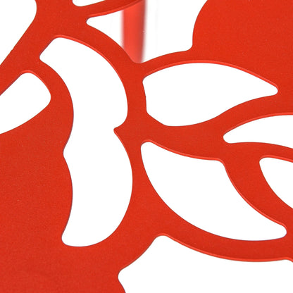 Devon 3-Piece Patio Dining Set: Aluminum Table with Glass Top & 2 Stackable Flower Chairs - Elax Furniture