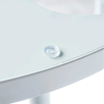 Devon Tree Design Glass Top Aluminum Base Outdoor End Table - Elax Furniture