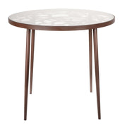 Devon Tree Design Glass Top Aluminum Base Indoor Outdoor Bistro Dining Table - Elax Furniture