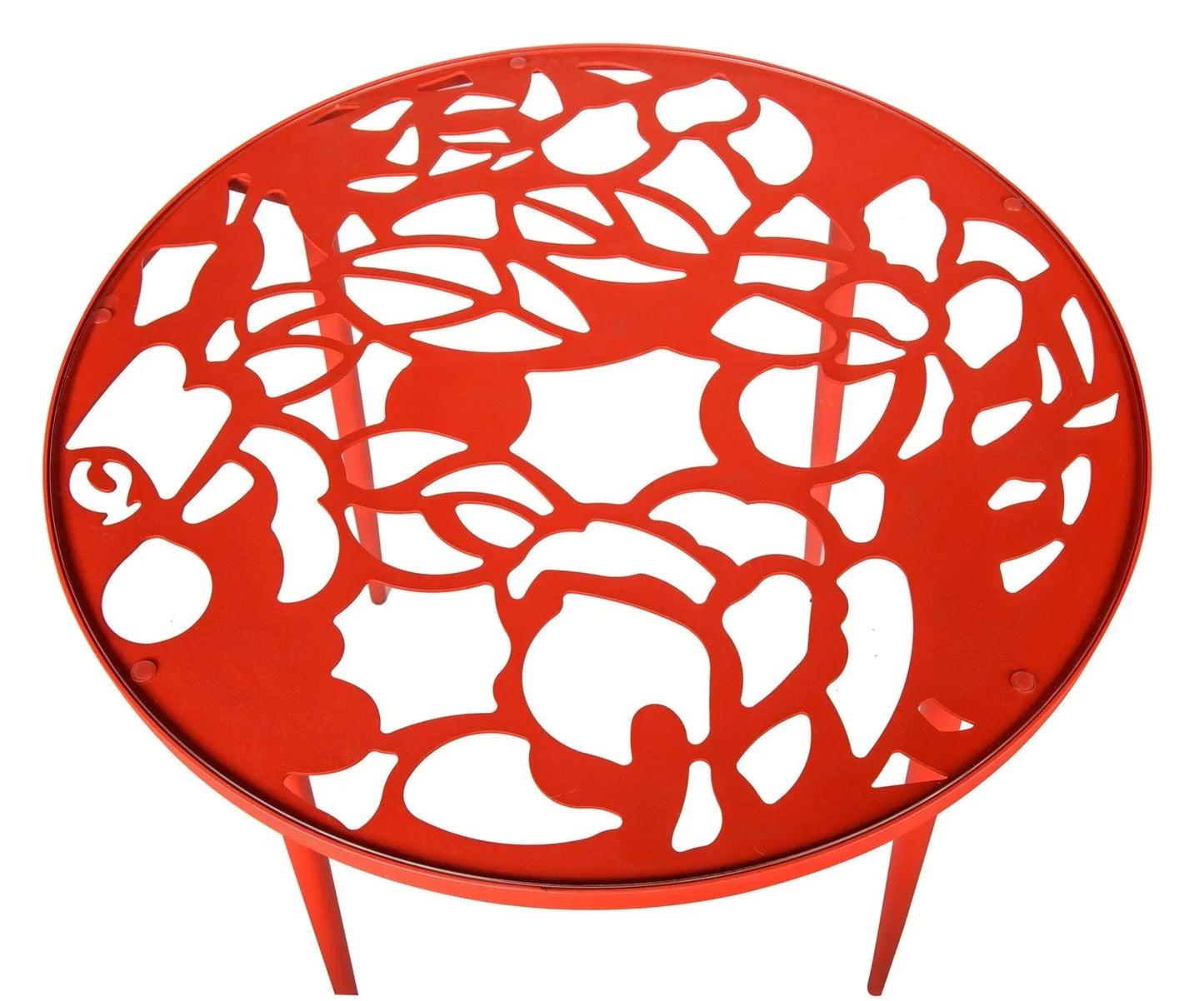 Devon 5-Piece Patio Dining Set: Aluminum Table with Glass Top & 4 Stackable Flower Chairs - Elax Furniture