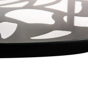 Devon Tree Design Glass Top Aluminum Base Indoor Outdoor 47.25" Dining Table - Elax Furniture