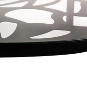 Devon Tree Design Glass Top Aluminum Base Indoor Outdoor 47.25" Dining Table - Elax Furniture