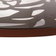 Devon Tree Design Glass Top Aluminum Base Indoor Outdoor Bistro Dining Table - Elax Furniture