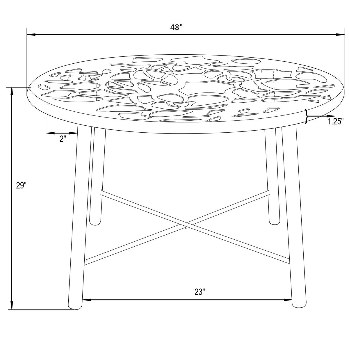 Devon 7-Piece Outdoor Dining Set: Aluminum Table with Glass Top & 6 Flower Armchairs - Elax Furniture