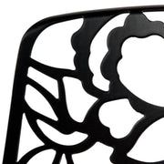 Devon 7-Piece Outdoor Dining Set: Aluminum Table with Glass Top & 6 Flower Armchairs - Elax Furniture