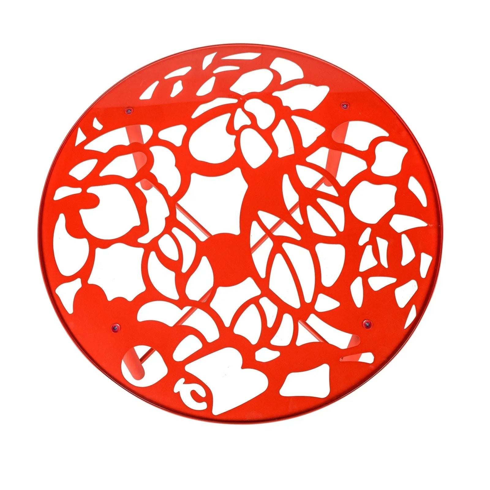 Devon 7-Piece Outdoor Dining Set: Aluminum Table with Glass Top & 6 Stackable Flower Chairs - Elax Furniture