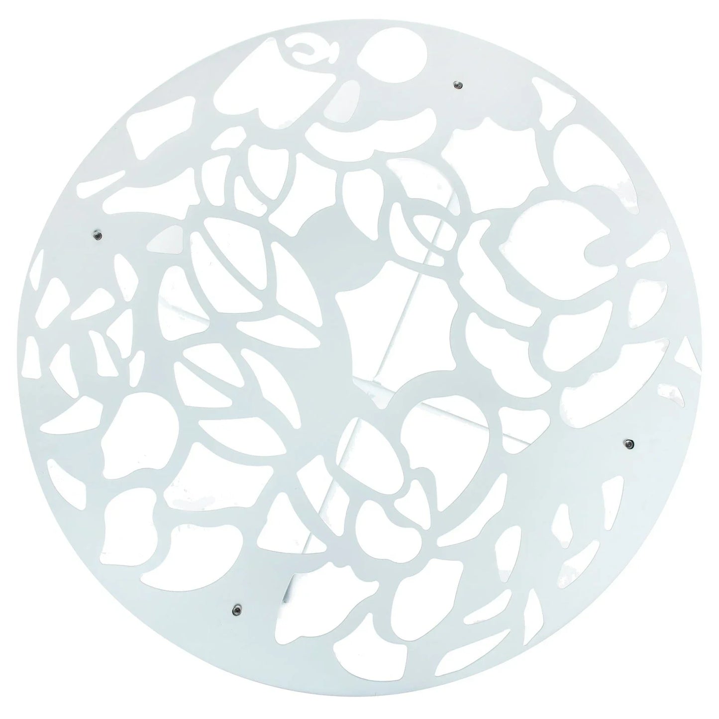 Devon 7-Piece Outdoor Dining Set: Aluminum Table with Glass Top & 6 Stackable Flower Chairs - Elax Furniture