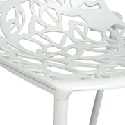 Devon 7-Piece Outdoor Dining Set: Aluminum Table with Glass Top & 6 Flower Armchairs - Elax Furniture