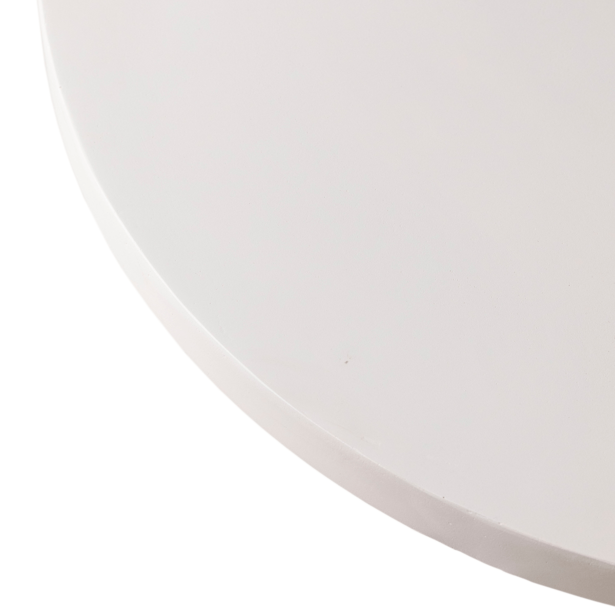 Dune Round 32" Wide Coffee Table in Fiberstone with a Pedestal Base White Coffee Table LeisureMod