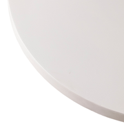 Dune Round 32" Wide Coffee Table in Fiberstone with a Pedestal Base White Coffee Table LeisureMod