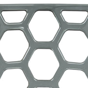Dynamic Modern Honeycomb Design Dining Side Chair Black Dining Chair Leisuremod