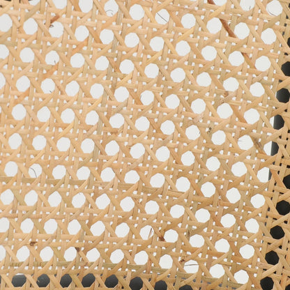 Ervilla Modern Wicker Bar Stool with Fabric Seat and Black Powder Coated Steel Frame, Set of 2 - Elax Furniture