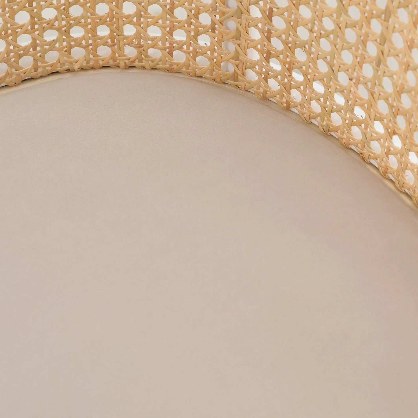 Ervilla Modern Wicker Bar Stool with Fabric Seat and White Powder Coated Steel Frame - Elax Furniture