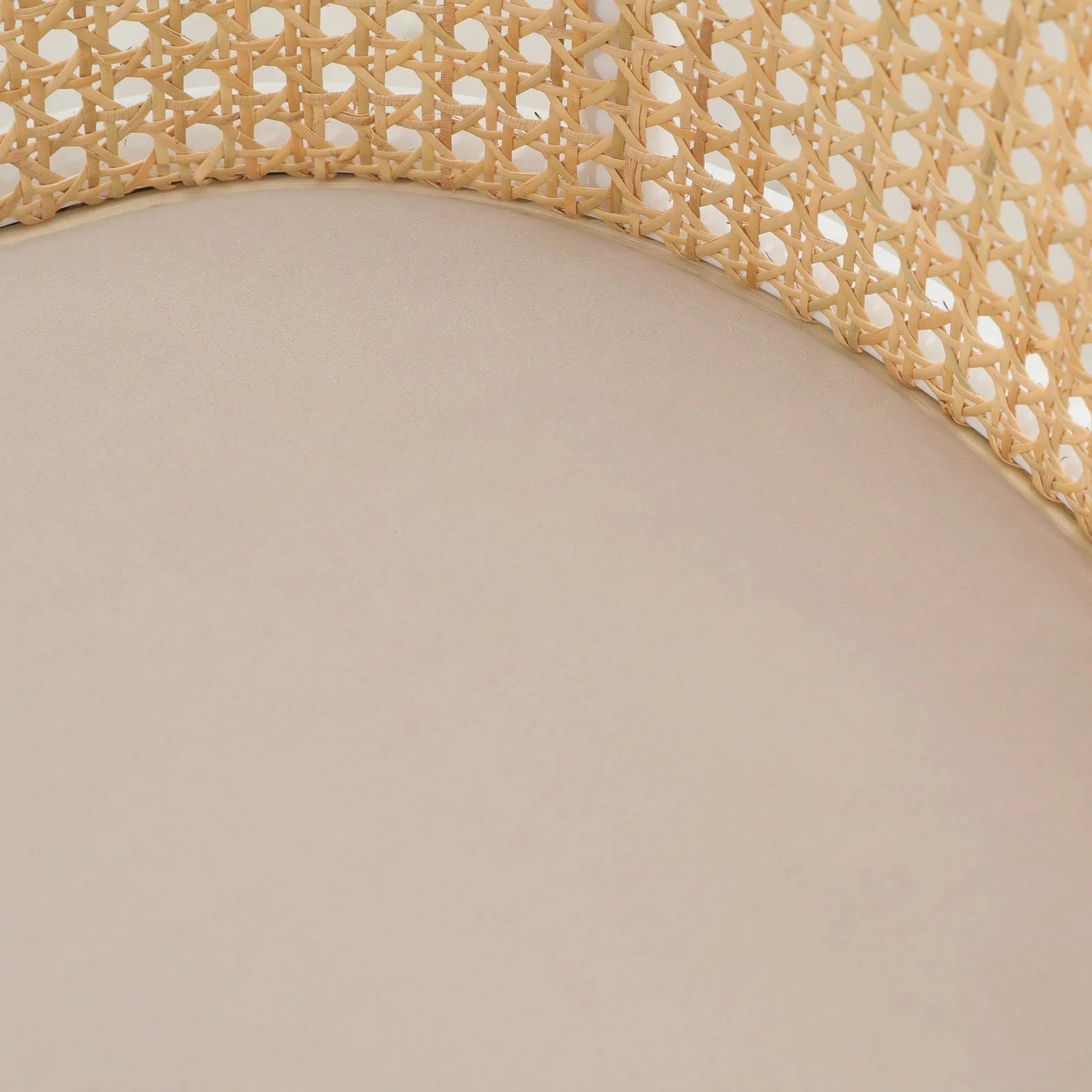 Ervilla Modern Wicker Bar Stool with Fabric Seat and White Powder Coated Steel Frame - Elax Furniture