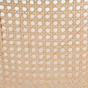 Ervilla Modern Wicker Bar Stool with Fabric Seat and White Powder Coated Steel Frame - Elax Furniture