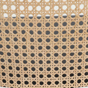 Ervilla Modern Wicker Bar Stool with Fabric Seat and White Powder Coated Steel Frame - Elax Furniture