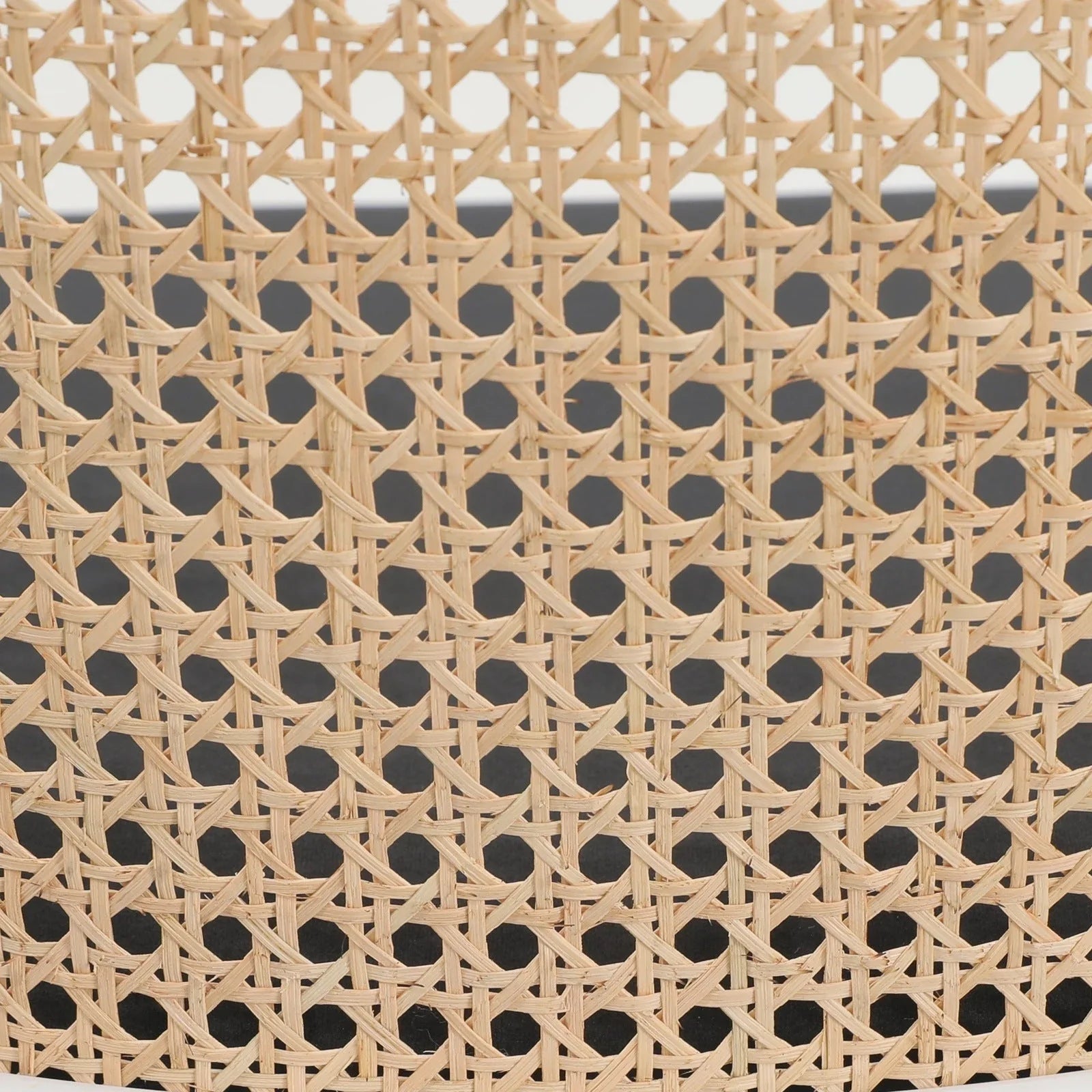 Ervilla Modern Wicker Bar Stool with Fabric Seat and White Powder Coated Steel Frame - Elax Furniture