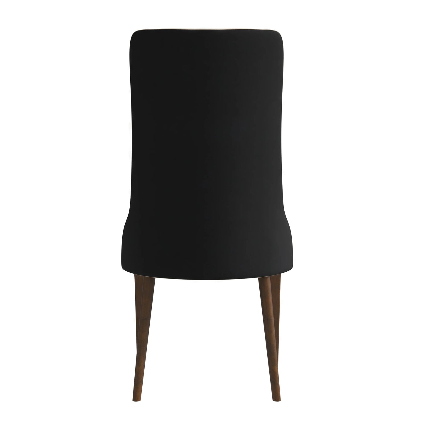 Elm Dining Chair with a Leather/Velvet Seat and a Two-Tone Color Design Backrest in Ash Wood - Elax Furniture