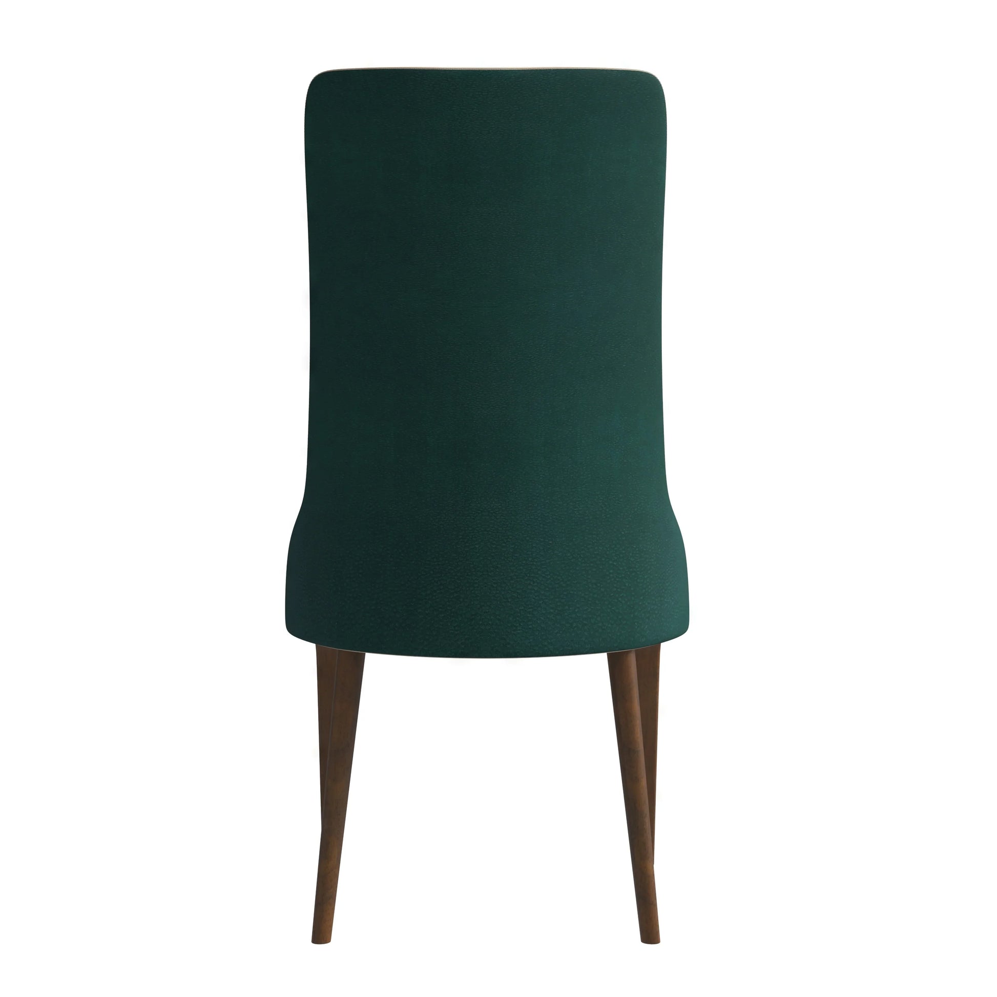 Elm Dining Chair with a Leather/Velvet Seat and a Two-Tone Color Design Backrest in Ash Wood - Elax Furniture