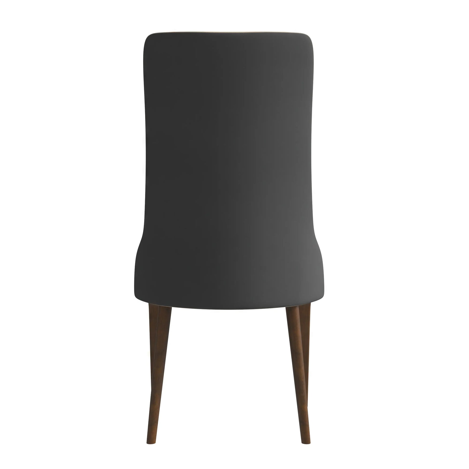 Elm Dining Chair with a Leather/Velvet Seat and a Two-Tone Color Design Backrest in Ash Wood Set of 2 - Elax Furniture