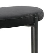 Euston Wicker Bar Stool with Black Powder Coated Steel Frame and Footrest - Elax Furniture