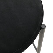 Euston Wicker Bar Stool with Black Powder Coated Steel Frame and Footrest - Elax Furniture