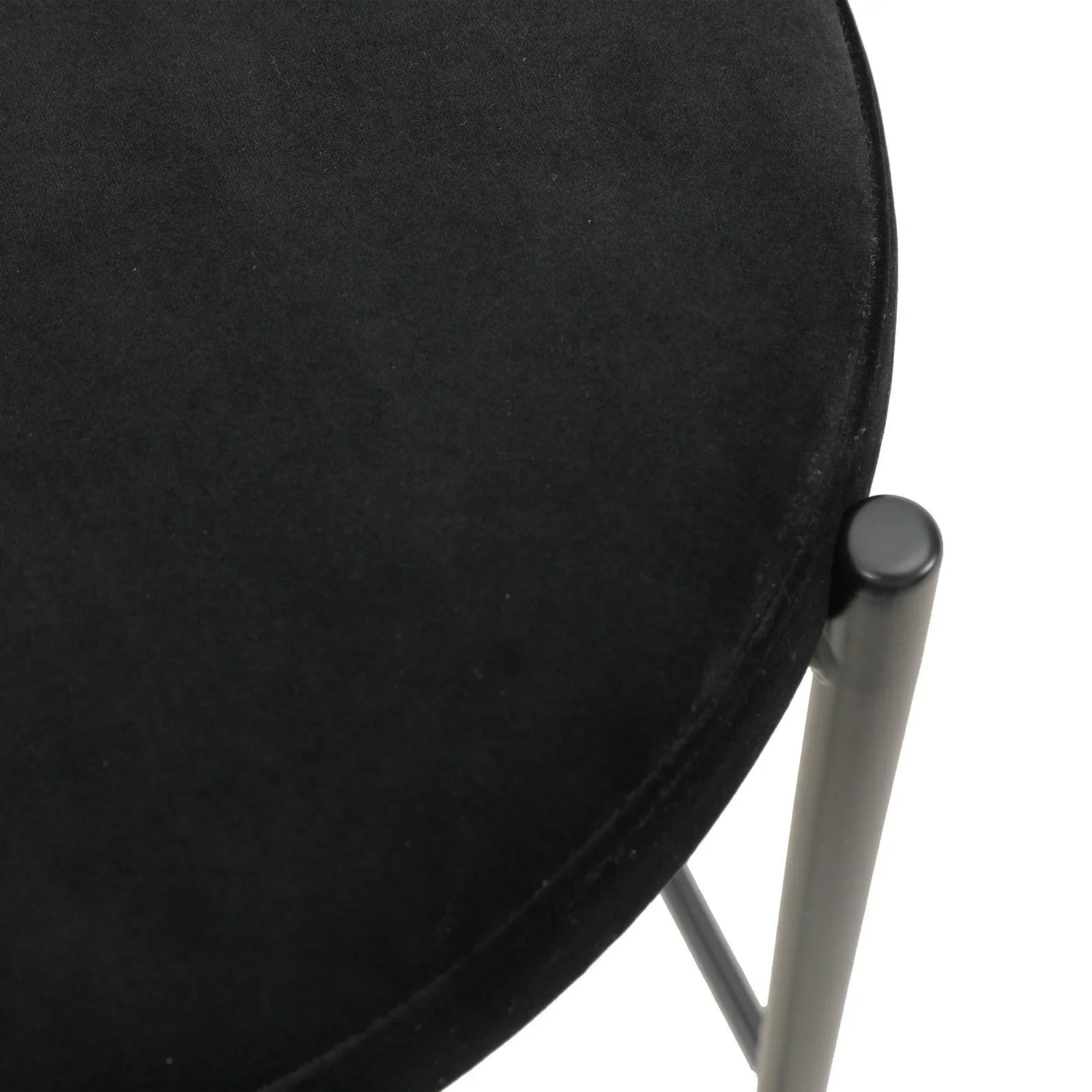 Euston Wicker Bar Stool with Black Powder Coated Steel Frame and Footrest - Elax Furniture