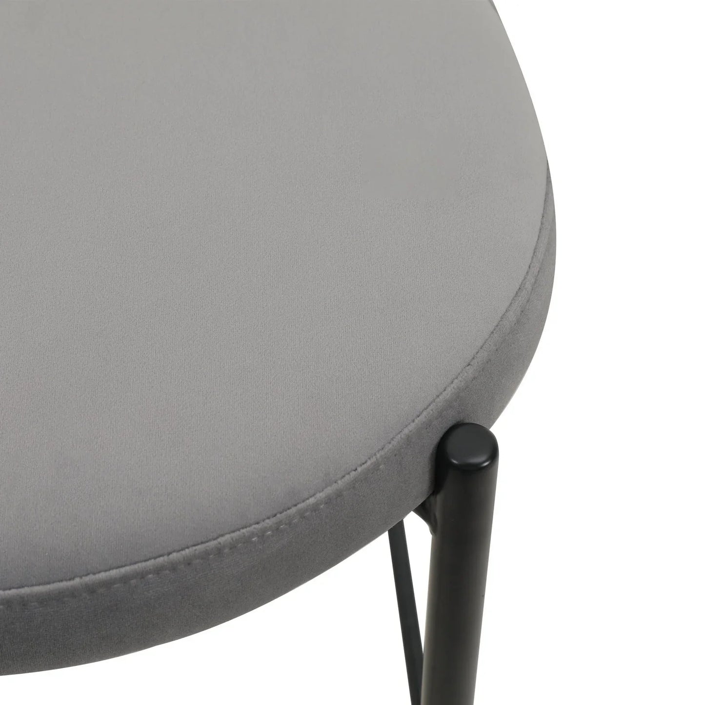 Euston Wicker Bar Stool with Black Powder Coated Steel Frame and Footrest, Set of 2 - Elax Furniture